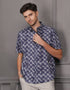 GAVYN R/FIT SHORT SLEEVE SHIRT (NAVY BLUE)
